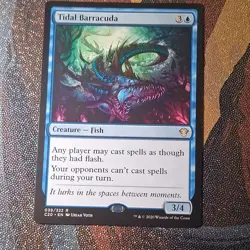 Wizards of the Coast Tidal Barracuda Creature Rare Commander 2020 Blue 3/4 - Image 1