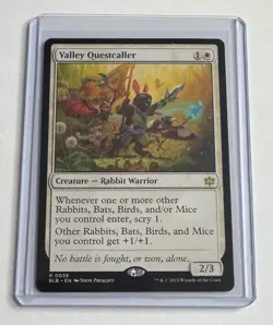 VALLEY QUESTCALLER 36 BLOOMBURROW RARE MAGIC: THE GATHERING NM/M - Image 1