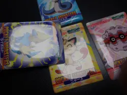 Pokemon Bandai Waterproof Bathroom Menko Card x4 Dratini Meowth etc #5654 - Image 4