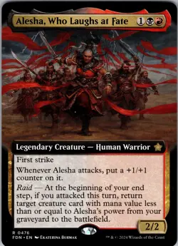 Alesha, Who Laughs at Fate (Extended Art) Foundations NM Normal - Image 1