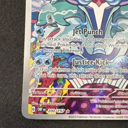 Pokemon TCG Palafin 200/197 SV03 Obsidian Flames Illustration Rare Holo 150HP - Image 5