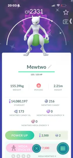 Pokemon Go Legendary Shiny Mewtwo - Image 1