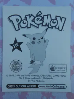 PSYKOKWAK/PSYDUCK #S10 - STICKER MERLIN COLLECTION 99 - POKEMON - TRES BON ETAT - Image 4
