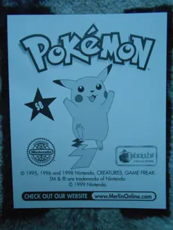 RAFFLESIA / VILEPLUME #S08 - STICKER MERLIN COLLECTION 1999 POKEMON - COMME NEUF - Image 4