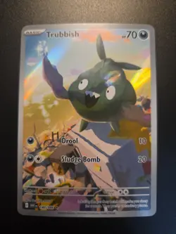 Trubbish 140/086 Sv: White Flare Holo Pokemon TCG Illustration Rare NM - Image 1