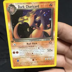 Pokemon Dark Charizard Holo Rare TCG 1st Edition 4/82 NM/LP - Image 4