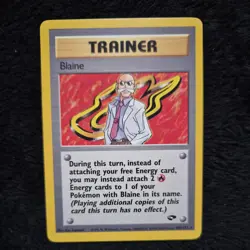 Blaine - 100./132 Gym Challenge Pokemon - Rare NM - Image 1