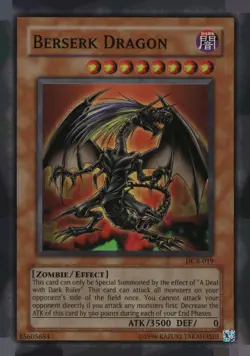 Berserk Dragon DCR-019 Super Rare Dark Crisis Yu-Gi-Oh Unlimited Near Mint - Image 1