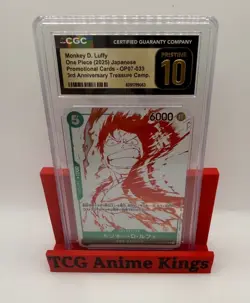 MONKEY D. LUFFY PROMO OP07-033 CGC PRISTINE 10 2025 ONE PIECE CCG JAPANESE - Image 1