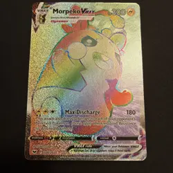 Pokemon Card Morpeko VMAX 204/202 Sword & Shield Base Secret Rare NM - Image 1