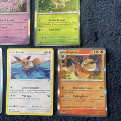 Pokemon TCG Prismatic Eeveelutions Flareon Glaceon & Leafeon NM Holo (5 Cards) - Image 3