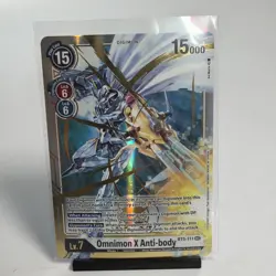 Omnimon X Anti-body BT5-111 SEC Digimon CCG Battle of Omni NM Card - Image 1