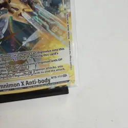 Omnimon X Anti-body BT5-111 SEC Digimon CCG Battle of Omni NM Card - Image 4