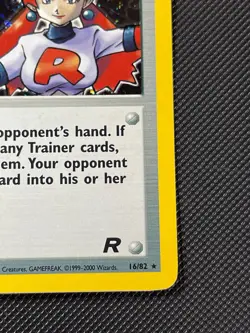 2000 POKEMON TEAM ROCKET ROCKET'S SNEAK ATTACK RARE HOLO CARD 16/82 -LP - Image 4