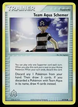 Pokemon Card - Team Aqua Schemer Team Magma vs Team Aqua 69/95 Reverse Holo - Image 1