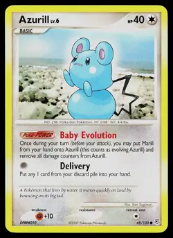 Pokemon Card - Azurill Diamond and Pearl 69/130 Common - Image 1