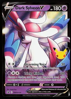 Dark Sylveon V SWSH134 Holo Sword & Shield Promo Pokemon Card - Image 1