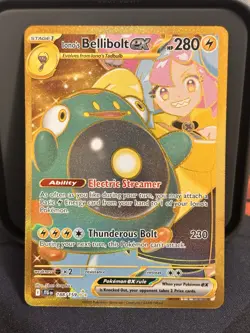 Pokemon Iono's Bellibolt ex 188/159 Sv09 Journey Together Hyper Rare Holo - Image 1