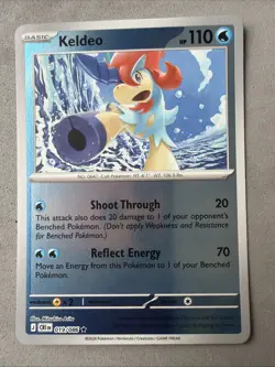Pokemon TCG * 019/086 Keldeo Rare REVERSE HOLO * ME Chaos Rising NM - Image 1