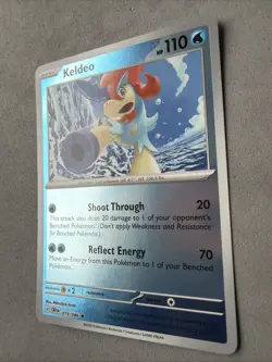 Pokemon TCG * 019/086 Keldeo Rare REVERSE HOLO * ME Chaos Rising NM - Image 2