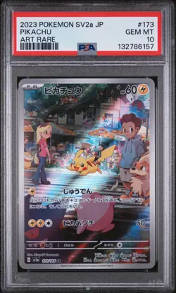 2023 Pokemon Japanese 151 Pikachu 173/165 PSA 10 - Image 1