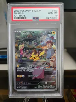 2023 Pokemon Japanese 151 Pikachu 173/165 PSA 10 - Image 3