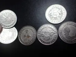 Pokemon Card Meiji Promo Battle Coin x7 Vileplume etc #5510 - Image 5