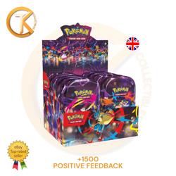 Pokemon Mini Tin Mega Evolution Mega Heroes 10 pz Display Sealed ENG - Image 1
