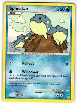 SPHEAL 102/123 MYSTERIOUS TREASURES ENGLISH POKEMON TCG - Image 1