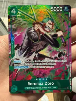 One Piece Card Game - Roronoa Zoro OP13-037 - Treasure Rare - OP15 ENG - Image 2