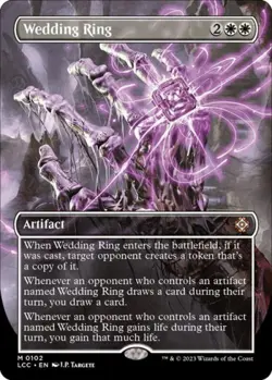 Wedding Ring (Borderless) - Near Mint MTG Commander: The Lost Caverns of Ixalan - Image 1