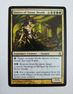 Sisters of Stone Death Unplayed MTG Ravnica Legendary Creature Gorgon - Image 1