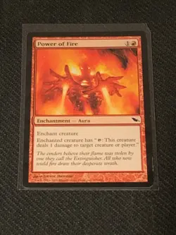 Magic the Gathering Shadowmoor Power of Fire - Image 1