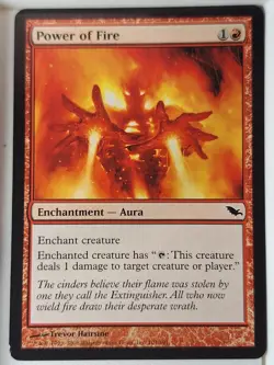 Power of Fire - Shadowmoor - Magic the Gathering MTG Nice! - Image 1