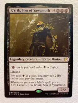 MTG 1x K'rrik, Son of Yawgmoth # 18 Commander 2019 Magic the Gathering x1 NM - Image 1