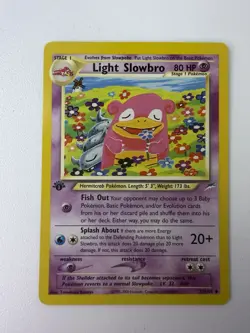 Pokemon Neo Destiny Light Slowbro 1st Edition LP - Image 1
