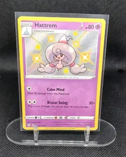 Pokemon TCG Hattrem Shining Fates Sv055/Sv122 Holo Shiny Holo Rare - Image 1