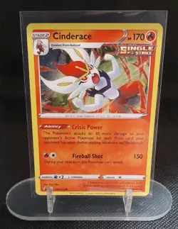 Pokemon TCG Cinderace Sword & Shield Swsh278 Holo Promo - Image 1