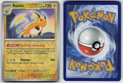 Raichu 026/165 Rare 151 Pokemon Reverse Holo NM - Image 3