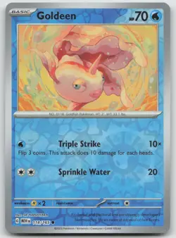Goldeen 118/165 Common 151 Pokemon Reverse Holo NM - Image 1