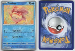 Goldeen 118/165 Common 151 Pokemon Reverse Holo NM - Image 3