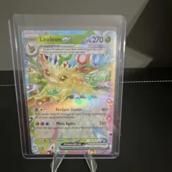 Pokemon Prismatic Evolutions Leafeon ex 006/131 Double Rare - Image 1