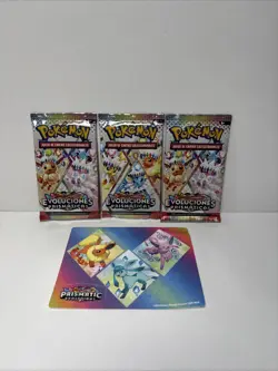 3 x ~ESP~ SPANISH Prismatic Evolutions Pokemon Booster Factory Sealed Unweighed - Image 1