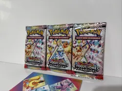 3 x ~ESP~ SPANISH Prismatic Evolutions Pokemon Booster Factory Sealed Unweighed - Image 2