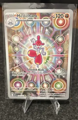 Medicham 241/217 Illustration Rare Ascended Heroes Pokemon TCG Mint NM - Image 1