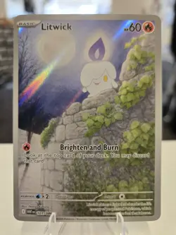 Pokemon TCG - S&V - White Flare - Litwick 101/086 - Illustration Rare - NM - Image 1