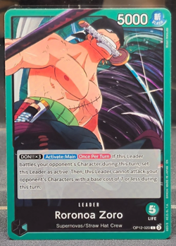 OP12-020 Roronoa Zoro Leader Legacy of the Master One Piece NM Near Mint Card L - Image 1