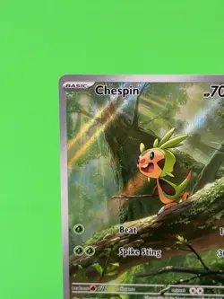 Pokemon Chespin Mega Evolution Chaos Rising Illustration Rare 087/086 NM!!! - Image 4