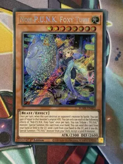 YuGiOh Noh-PUNK Foxy Tune Secret Rare BLMR-EN063 - Image 1