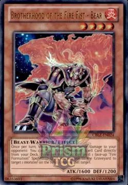 Brotherhood of the Fire Fist - Bear Ultra Rare #CBLZ-EN024 Yugioh - Image 1